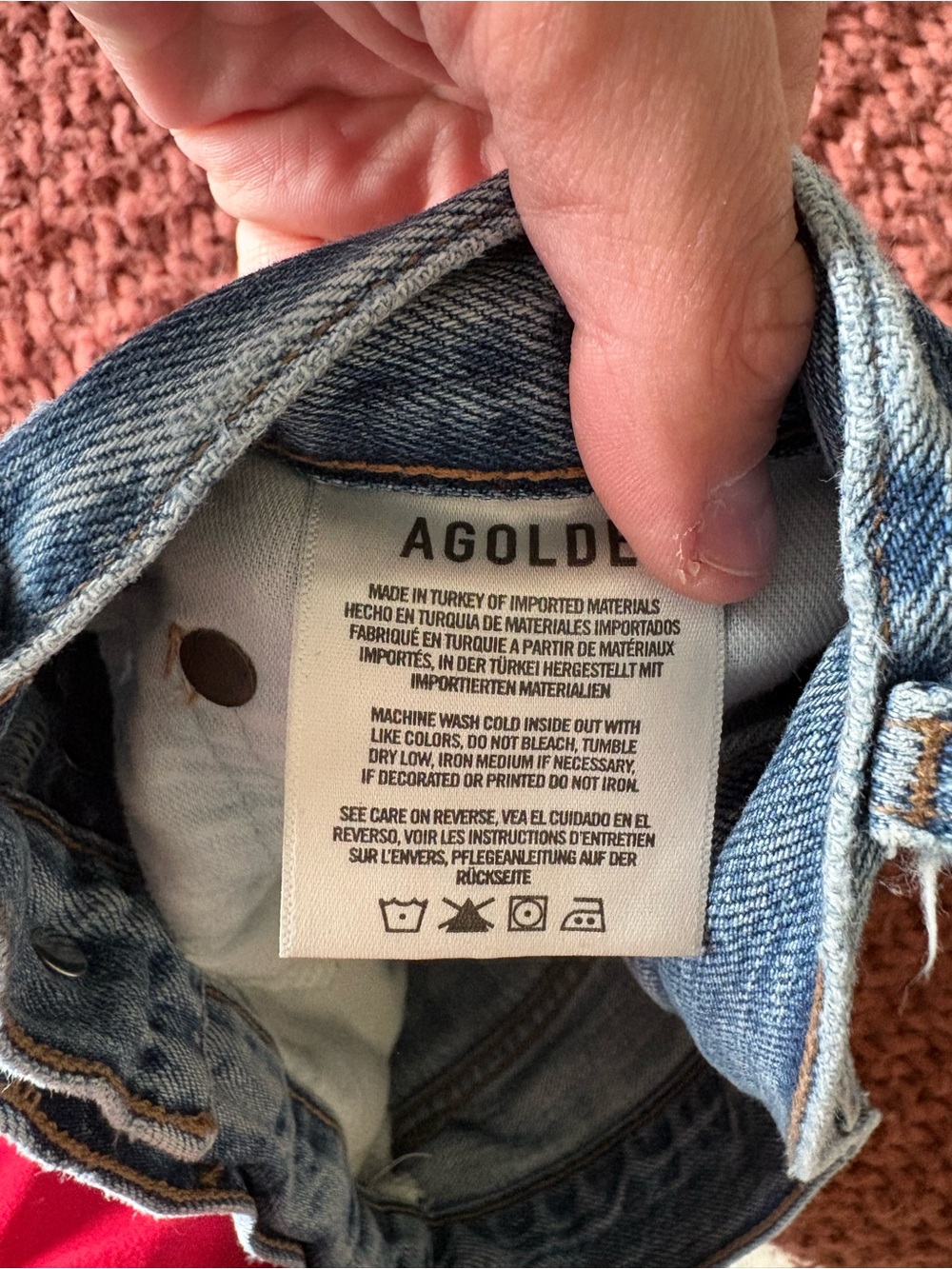 AGOLDE High-Rise Cutoff Denim Shorts - 24 - Picture 3 of 7